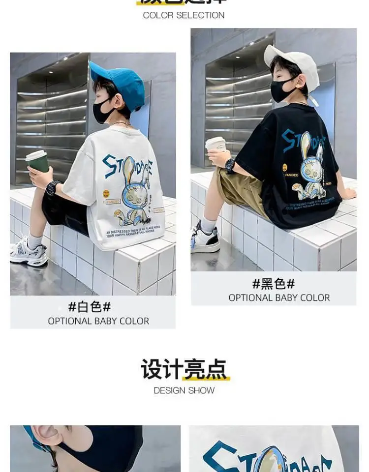 Boys Cotton Printed T-Shirt Medium Big Summer 2024 — feature 6