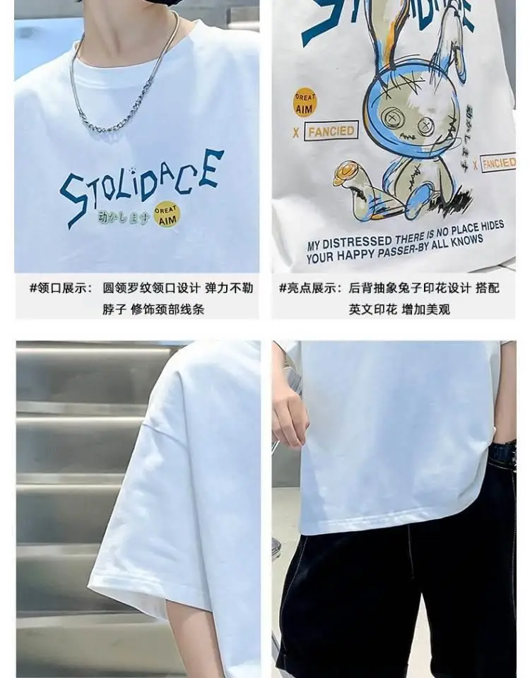 Boys Cotton Printed T-Shirt Medium Big Summer 2024 — feature 7