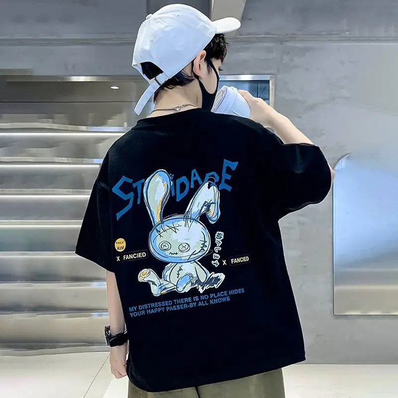 Boys Cotton Printed T-Shirt Medium Big Summer 2024 - Image 2