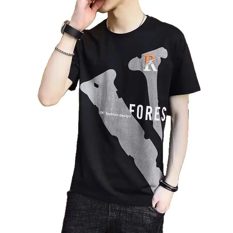 Men's Black Forest Print Short Sleeve T-Shirt - Image 5