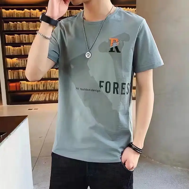 Men's Black Forest Print Short Sleeve T-Shirt — feature 4