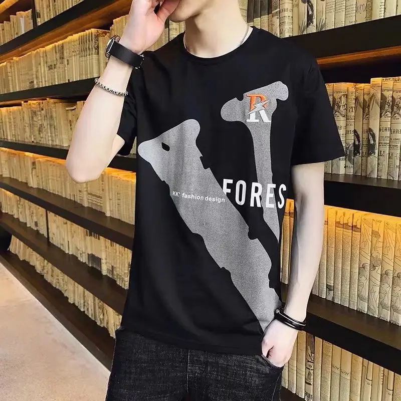 Men's Black Forest Print Short Sleeve T-Shirt — feature 6
