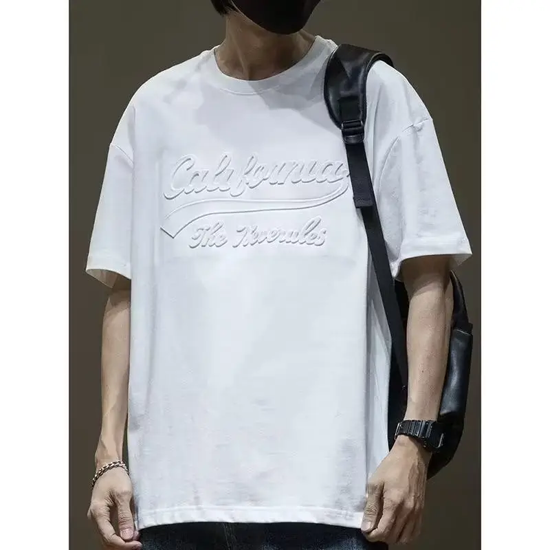 Men Black Graphic T-Shirt Short Sleeve Loose Fit — feature 4