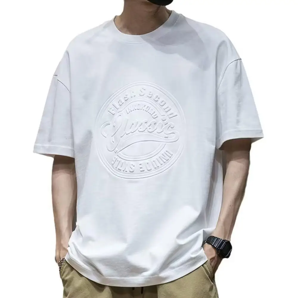 Men Black Graphic T-Shirt Short Sleeve Loose Fit — feature 5