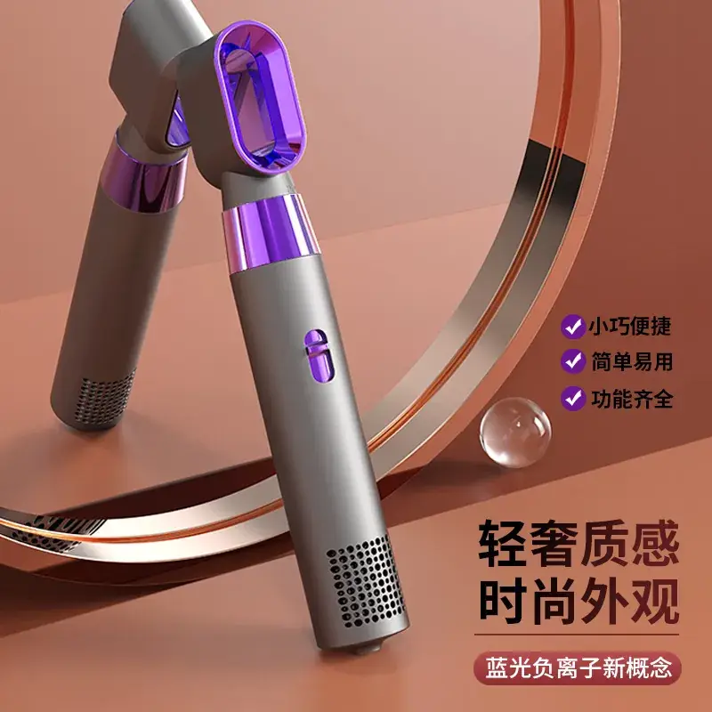 Factory Wholesale Leaf-Free Hair Dryer with Purple Design - Image 5