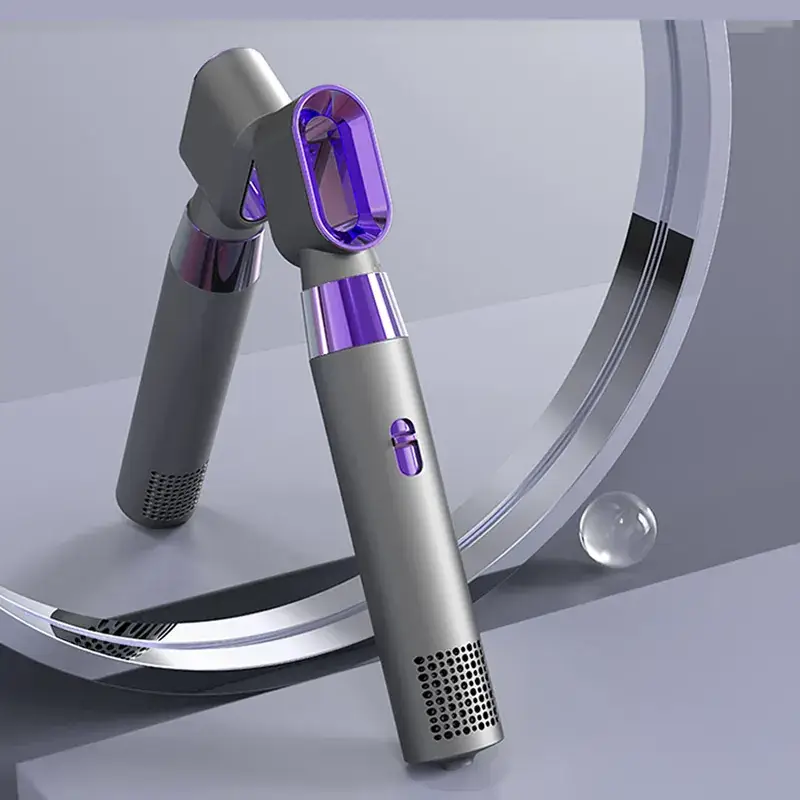 Factory Wholesale Leaf-Free Hair Dryer with Purple Design - Image 6