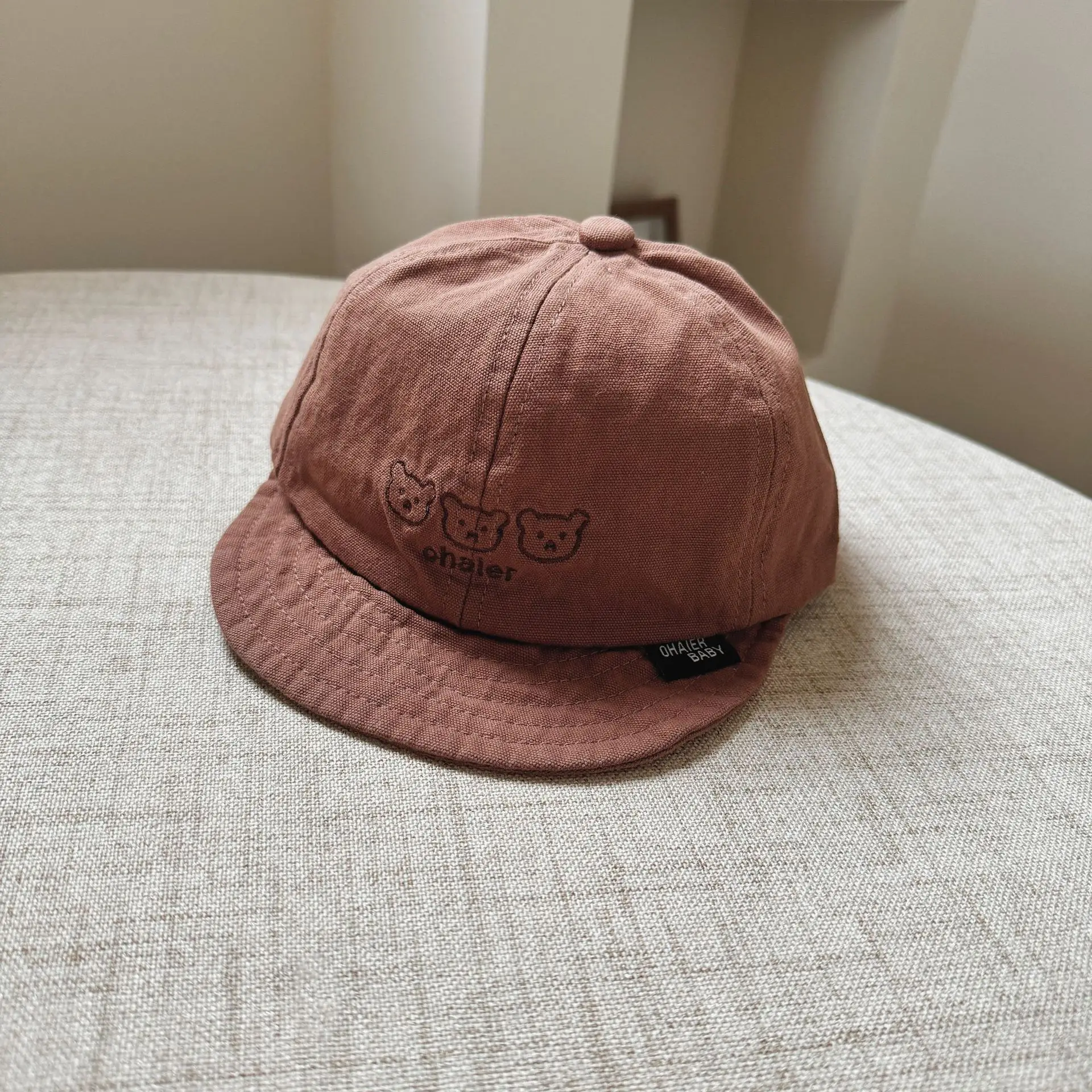Kids Pink Peaked Cap 2024 Korean Style - Image 7