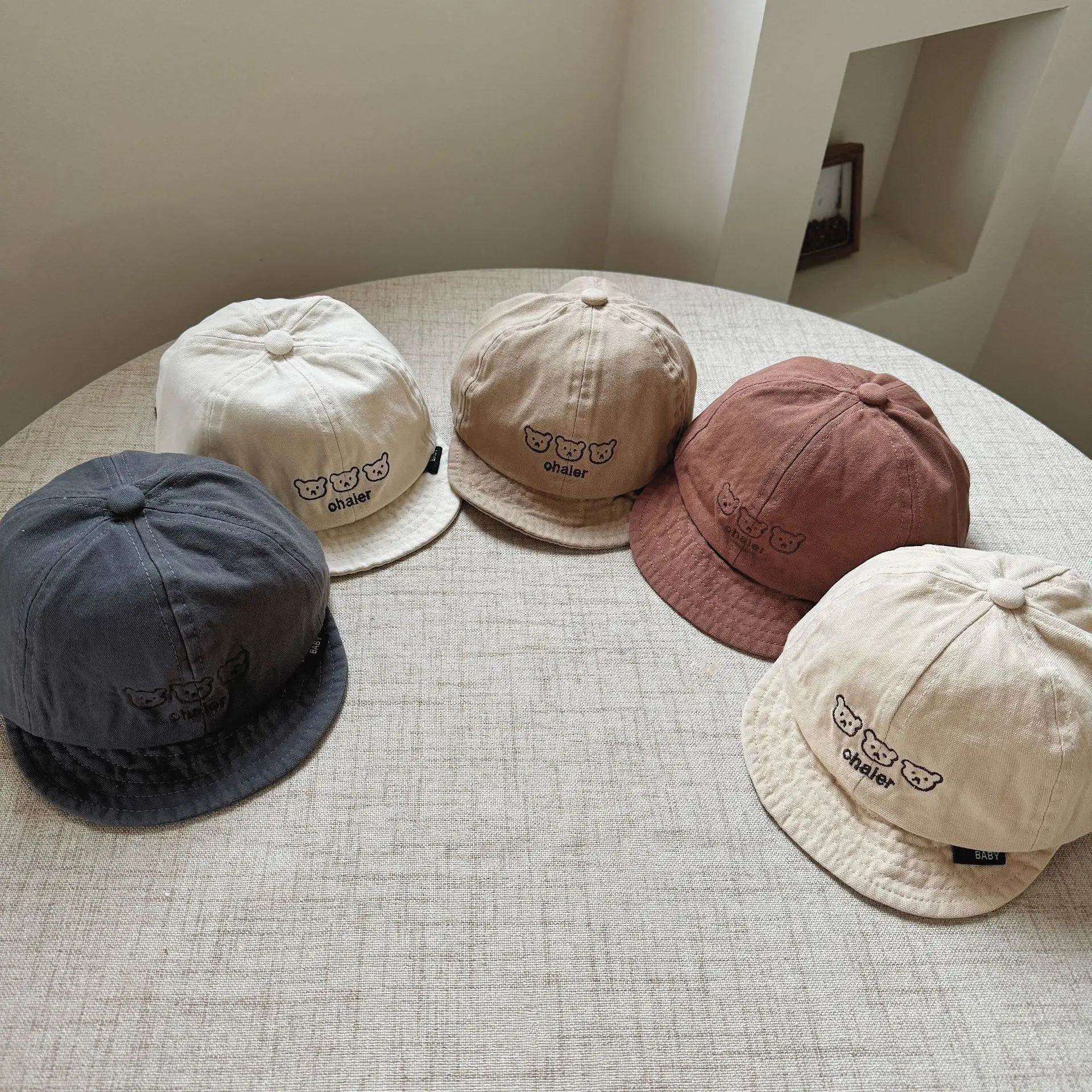 Kids Pink Peaked Cap 2024 Korean Style β feature 4