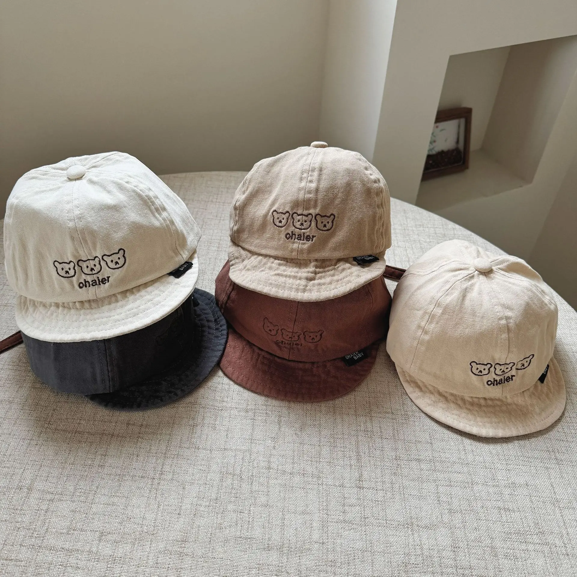 Kids Pink Peaked Cap 2024 Korean Style β feature 5
