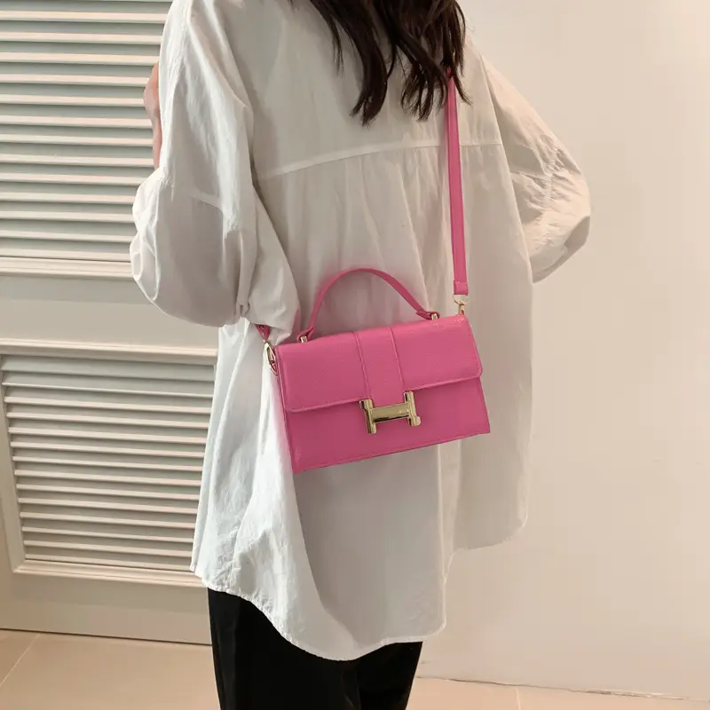Green Textured Crossbody Bag for Women - Image 8