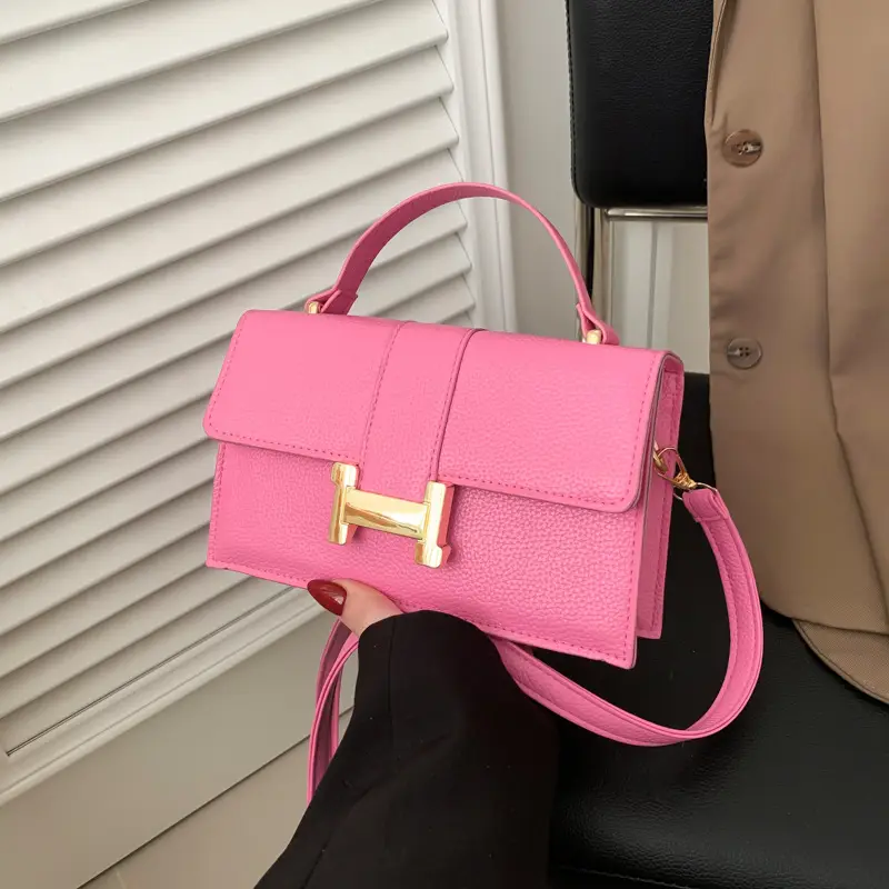 Green Textured Crossbody Bag for Women - Image 3
