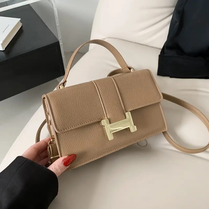 Green Textured Crossbody Bag for Women - Image 4