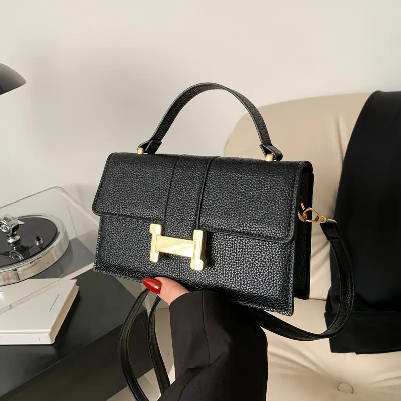 Green Textured Crossbody Bag for Women - Image 5