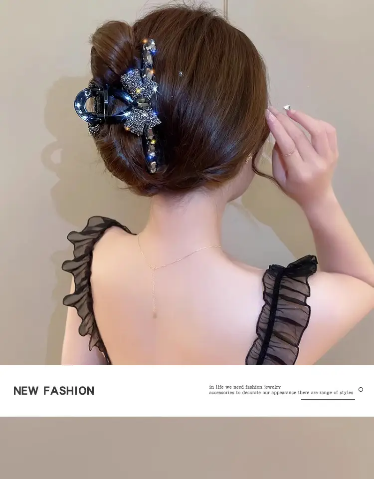 Full Diamond Bow Hair Clip for Women — feature 8