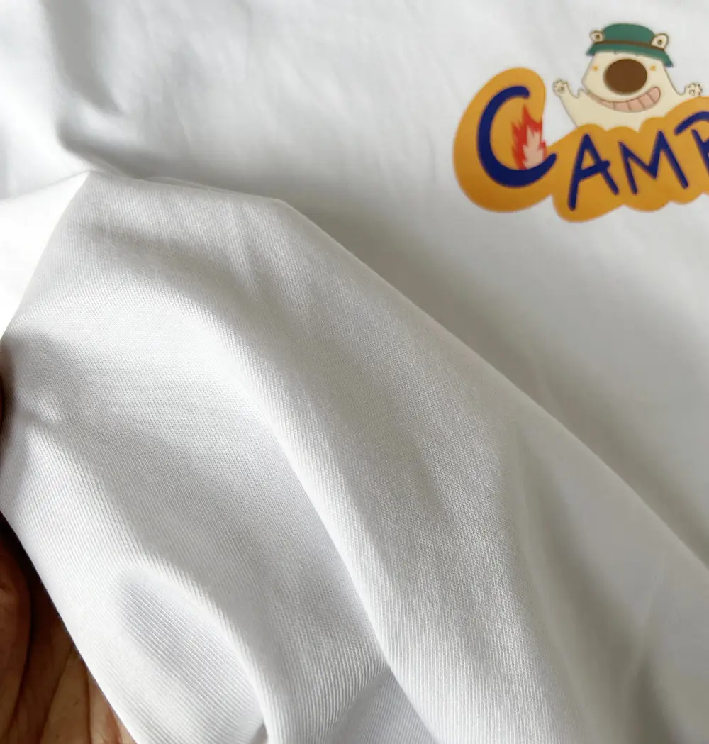 White Cartoon Print Boys T-Shirt with Denim Shorts — feature 4