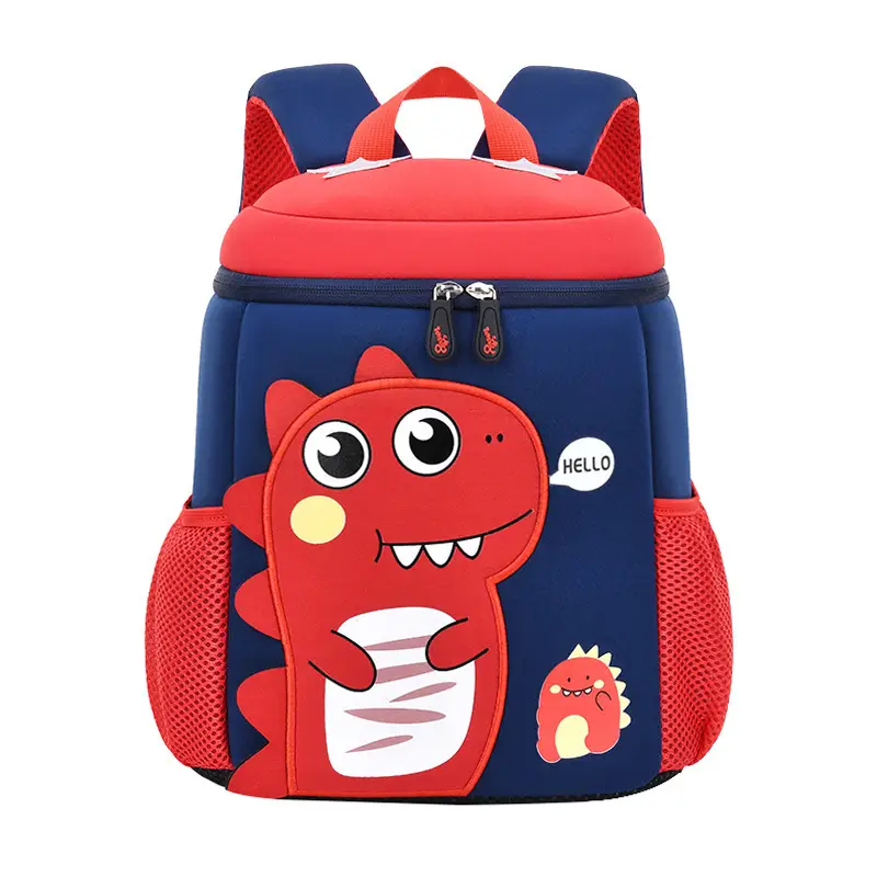 New Diving Material Kindergarten Schoolbag Anti-lost 1-3-5 Years Old Backpack Boys and Girls Children Small Dinosaur Cartoon Bag