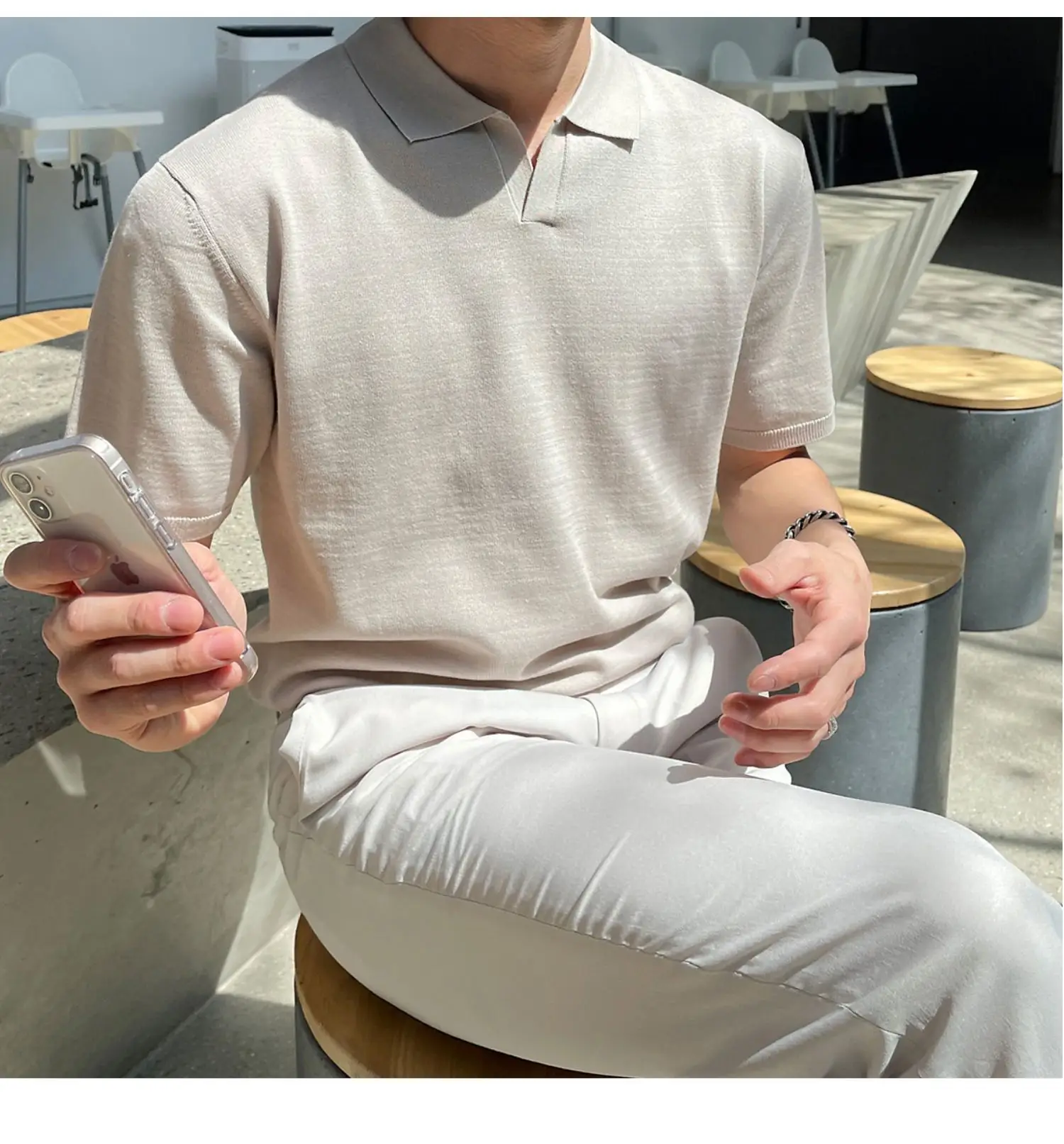 Men's Black Polo T-Shirt Summer 2024 — feature 11