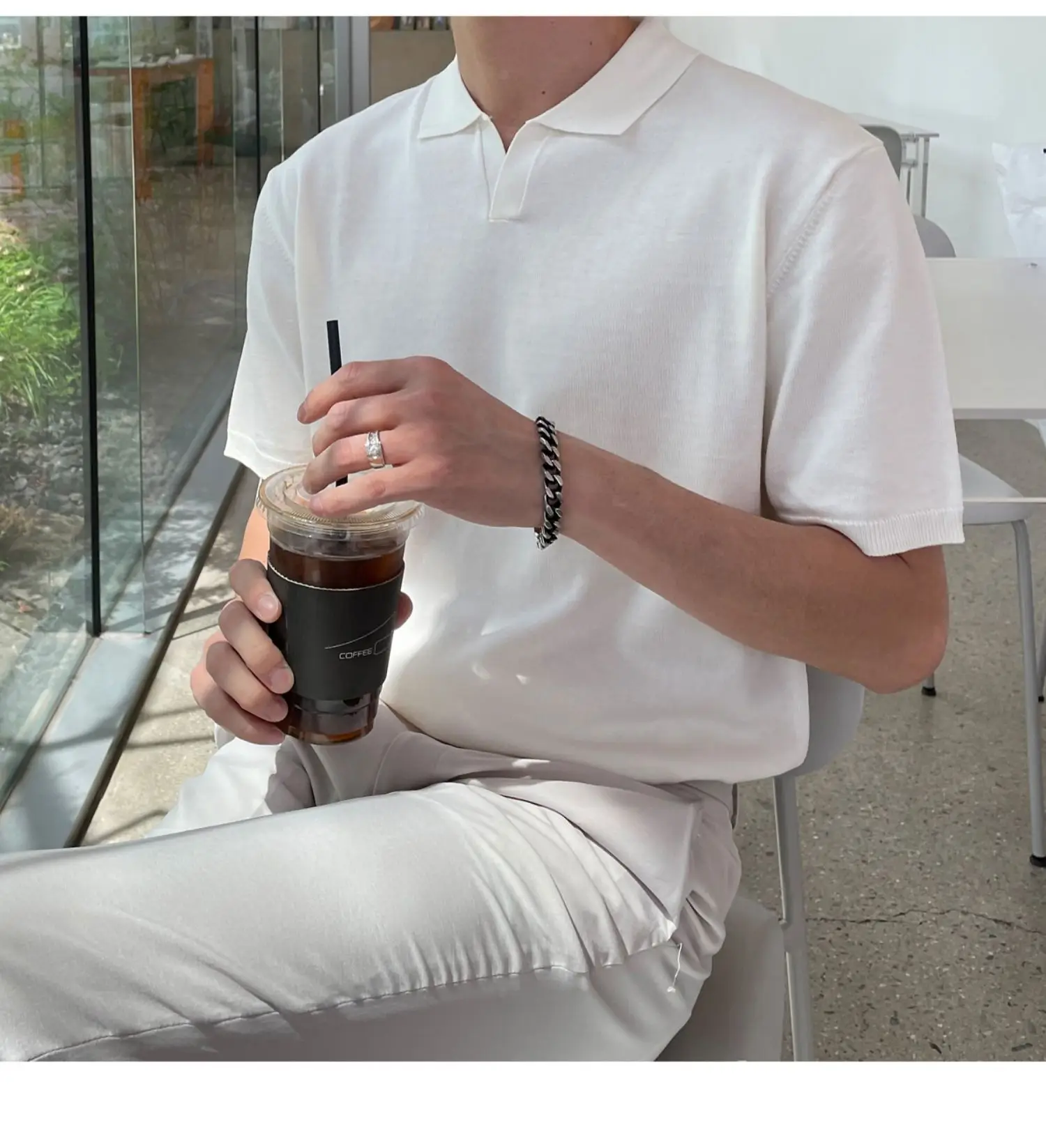 Men's Black Polo T-Shirt Summer 2024 — feature 14