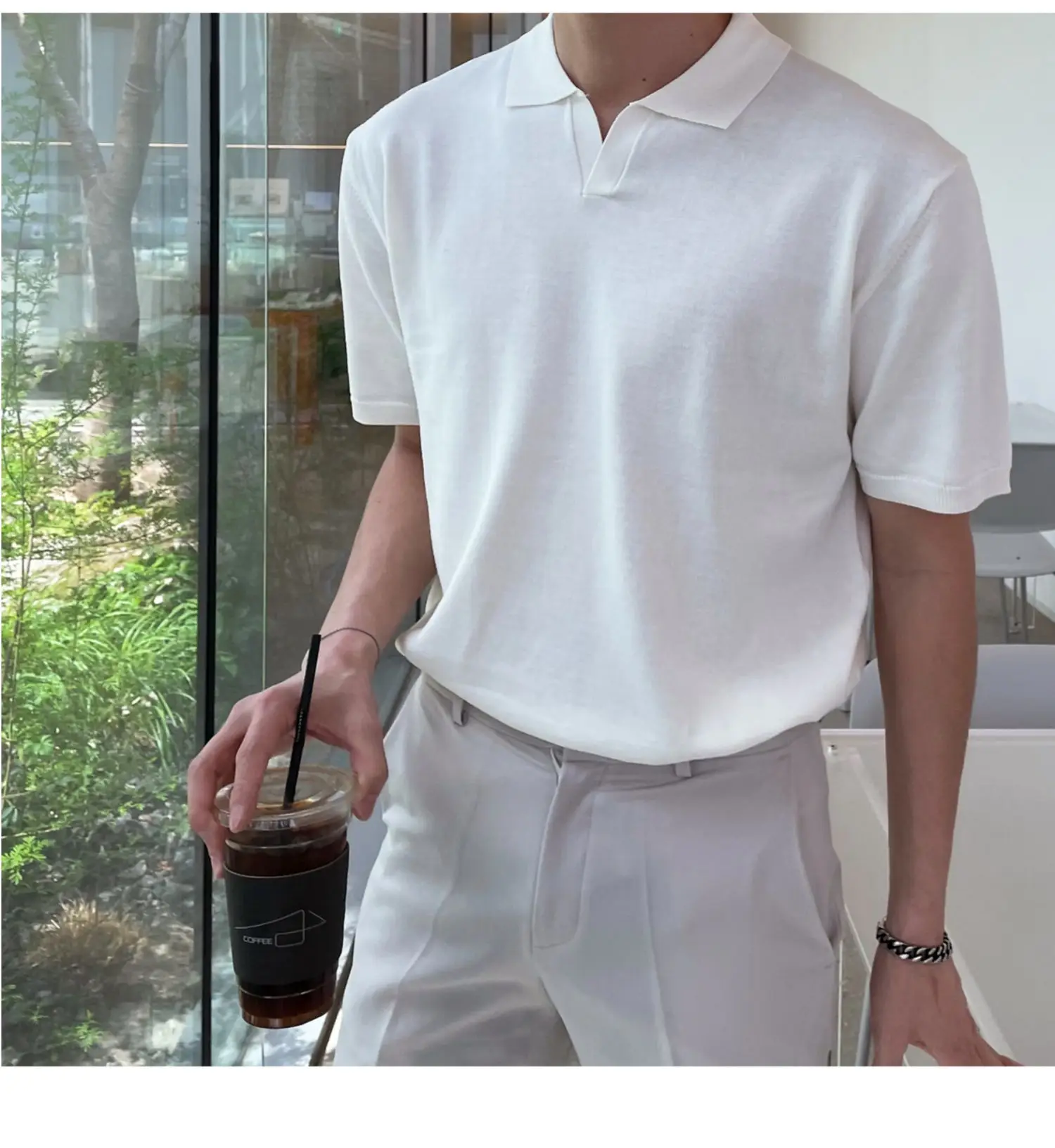 Men's Black Polo T-Shirt Summer 2024 — feature 17