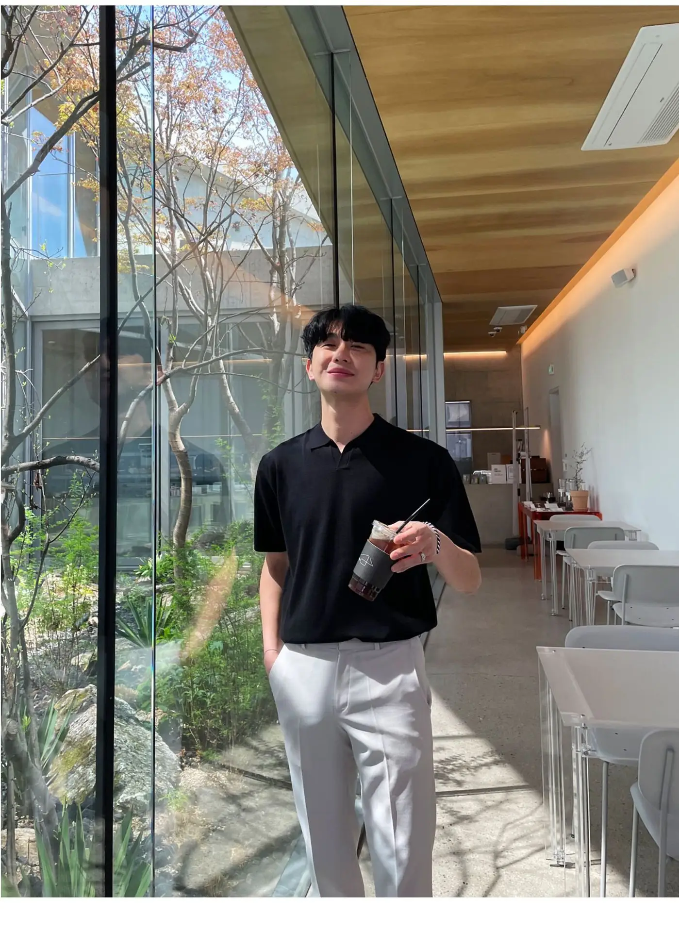 Men's Black Polo T-Shirt Summer 2024 — feature 30