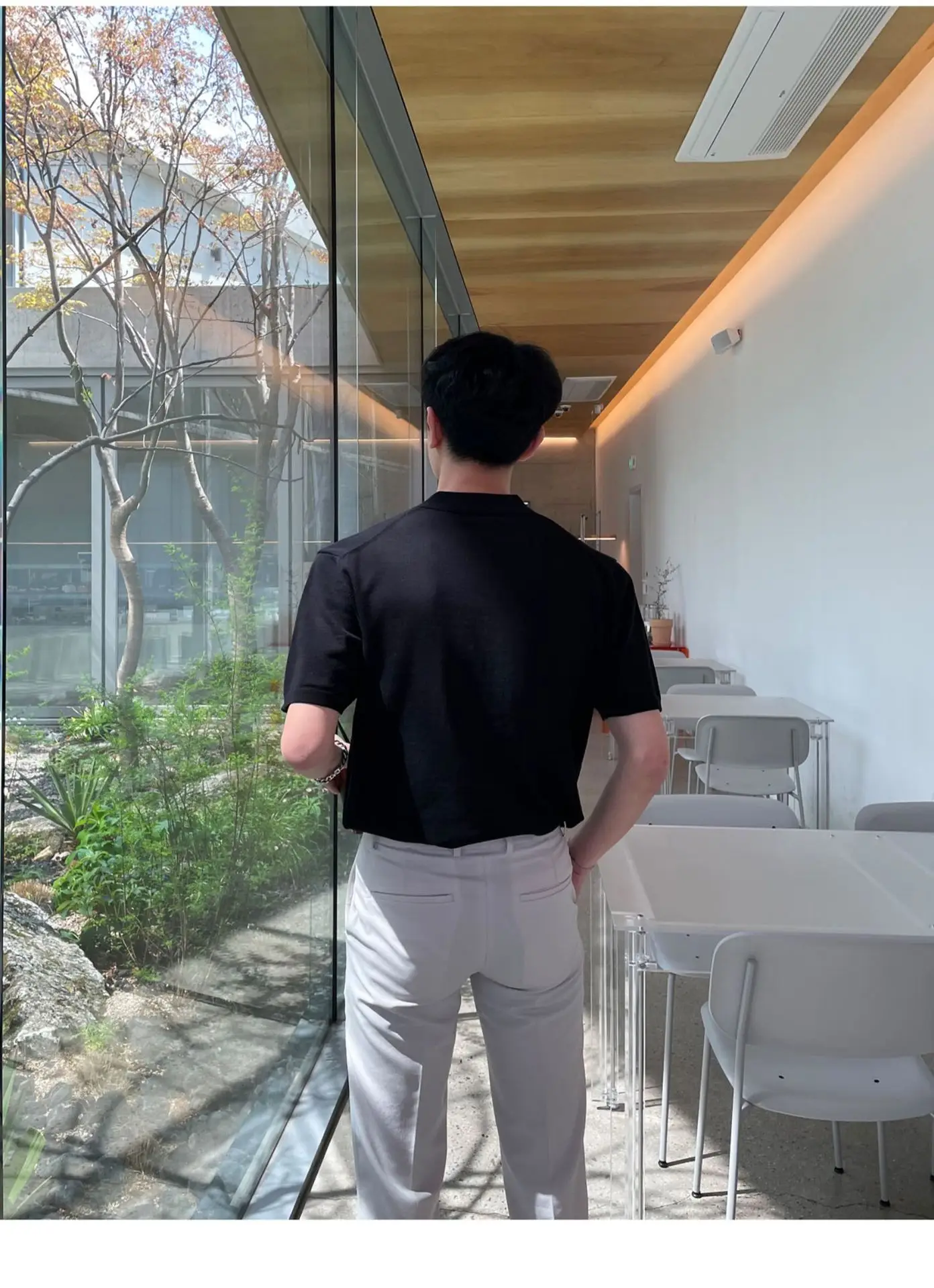 Men's Black Polo T-Shirt Summer 2024 — feature 31