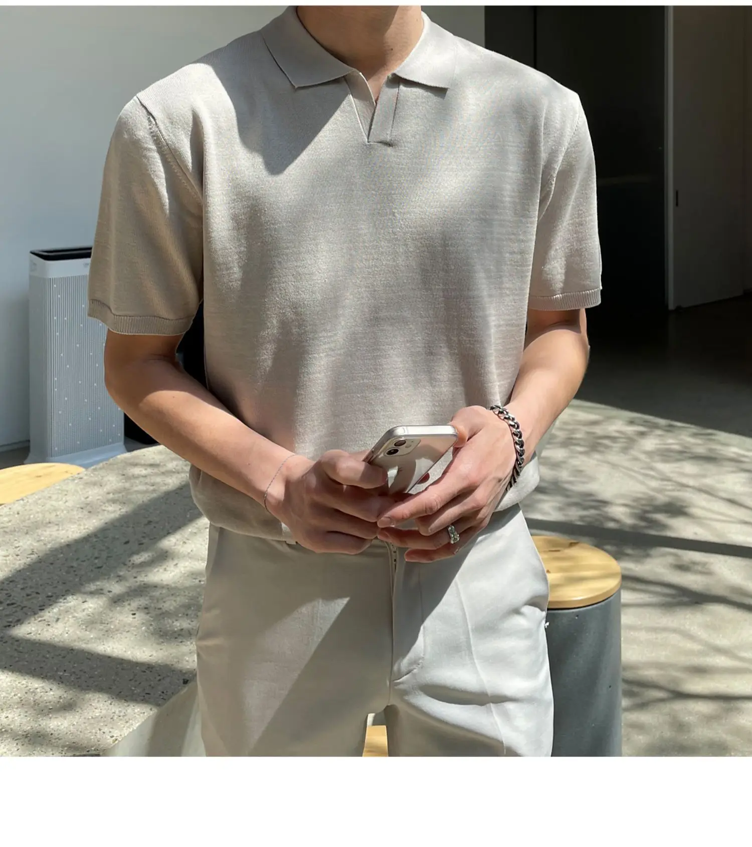 Men's Black Polo T-Shirt Summer 2024 — feature 6