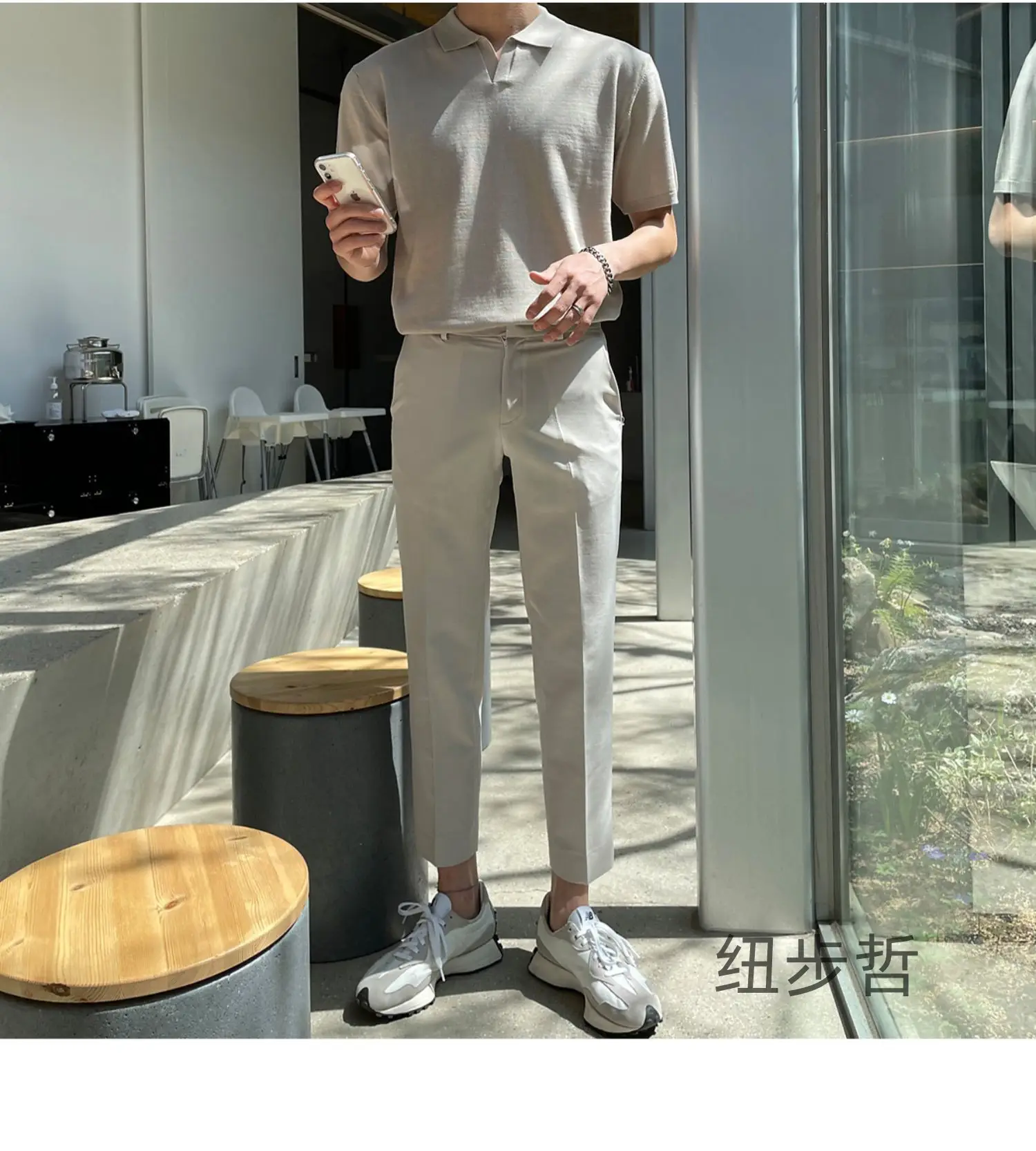 Men's Black Polo T-Shirt Summer 2024 — feature 7