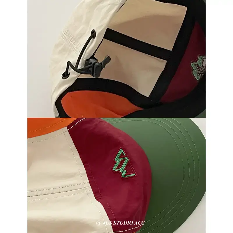 Women Embroidered Denim Caps Multi Color - Image 9