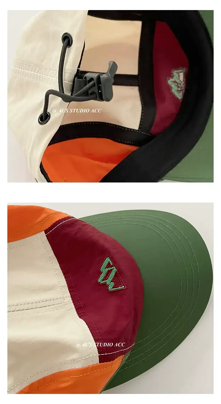 Women Embroidered Denim Caps Multi Color — feature 3
