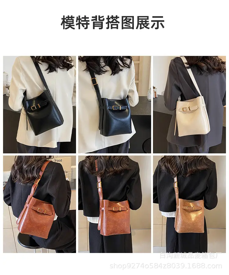 Black French Niche Retro Shoulder Bag Women 2026 — feature 8