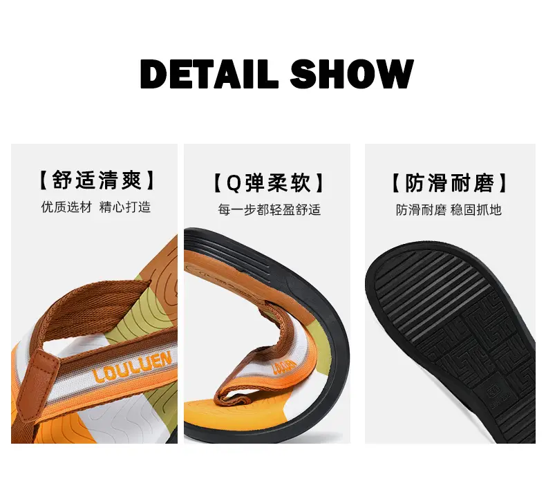 New Beach Flip-Flops Men's Summer Non-Slip Clip Casual Sandals Men's Fashionable Sandals Korean Style Fashion Men's Shoes — feature 12