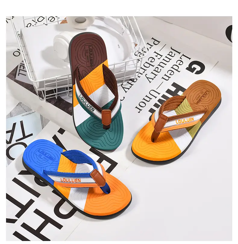 New Beach Flip-Flops Men's Summer Non-Slip Clip Casual Sandals Men's Fashionable Sandals Korean Style Fashion Men's Shoes — feature 24