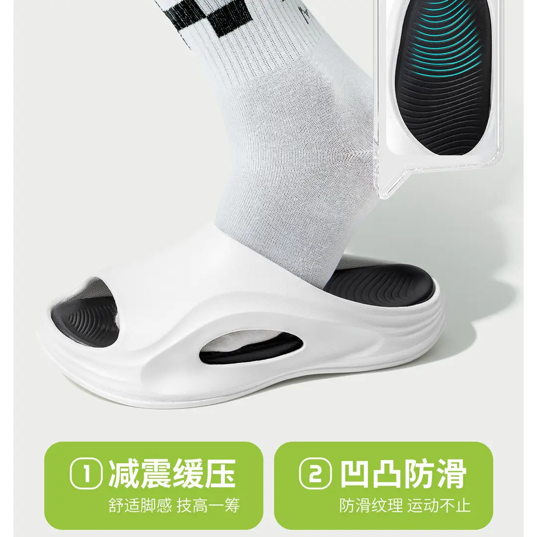 Sandals and slippers men's outdoor wear indoor home bathroom bath non-slip soft bottom excrement feeling teenagers summer women's sandals — feature 7