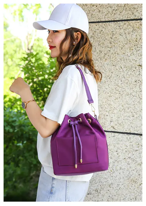 Purple Korean Style Shoulder Crossbody Bag Large Capacity — feature 23