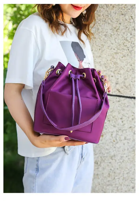 Purple Korean Style Shoulder Crossbody Bag Large Capacity — feature 24
