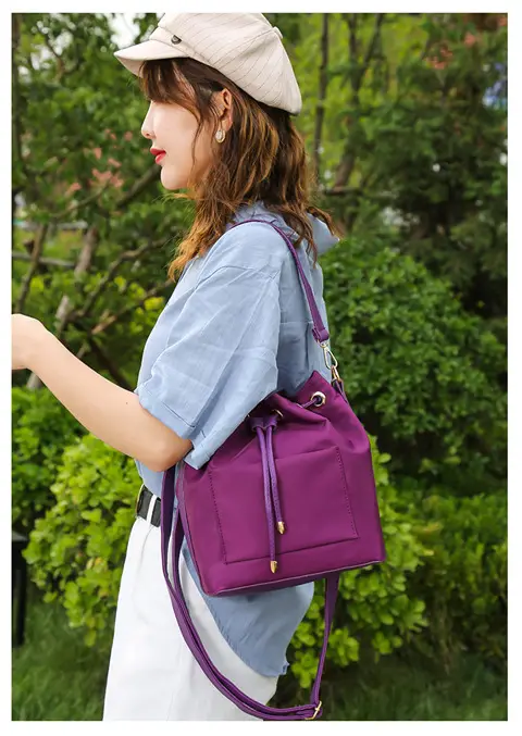 Purple Korean Style Shoulder Crossbody Bag Large Capacity — feature 28
