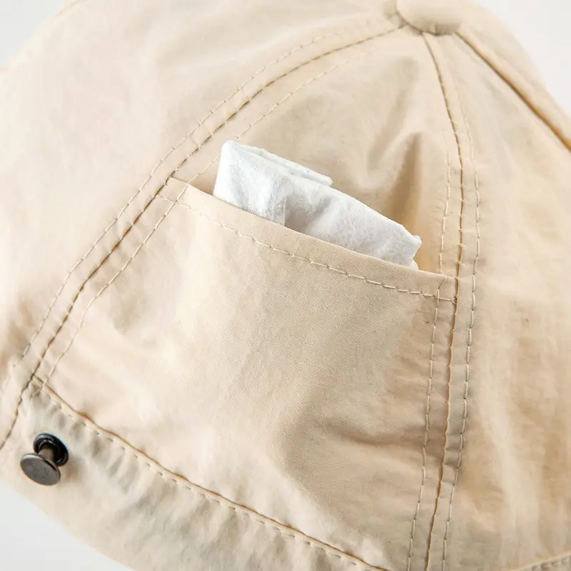 Women Lightweight Duck Tine Fisherman Hat Beige - Image 8
