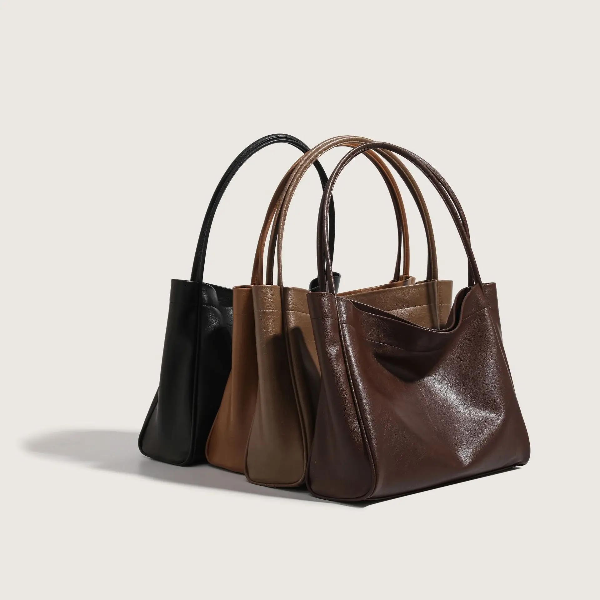 New Women's Black Large Capacity Tote Bag - Image 7
