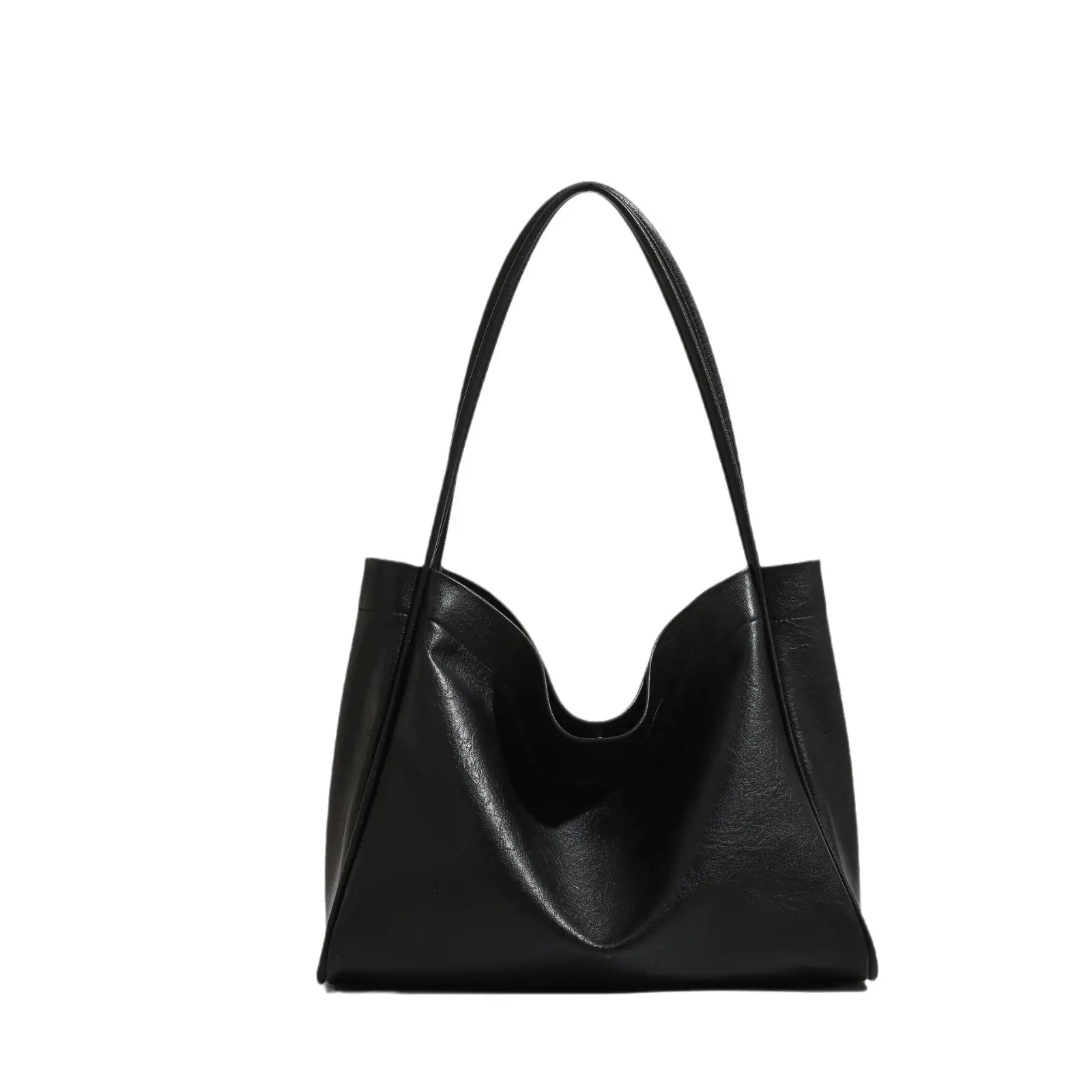New Women's Black Large Capacity Tote Bag - Image 9