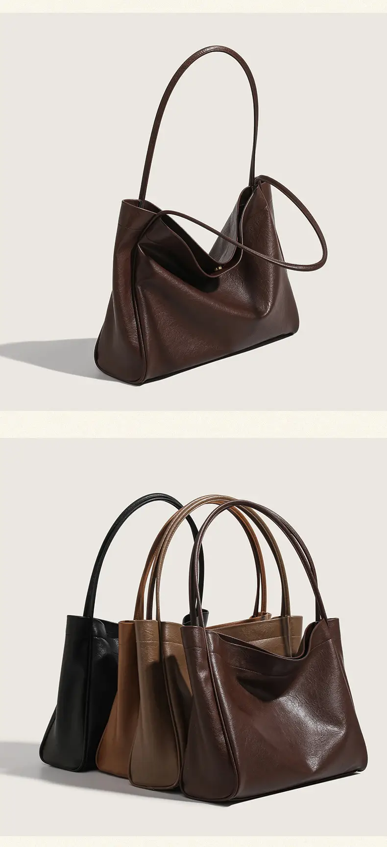 New Women's Black Large Capacity Tote Bag — feature 11