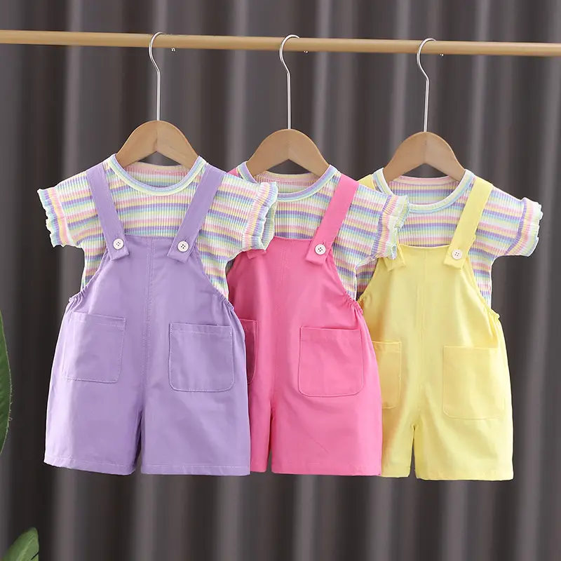 Pink Cotton Vest Suit for Boys Summer