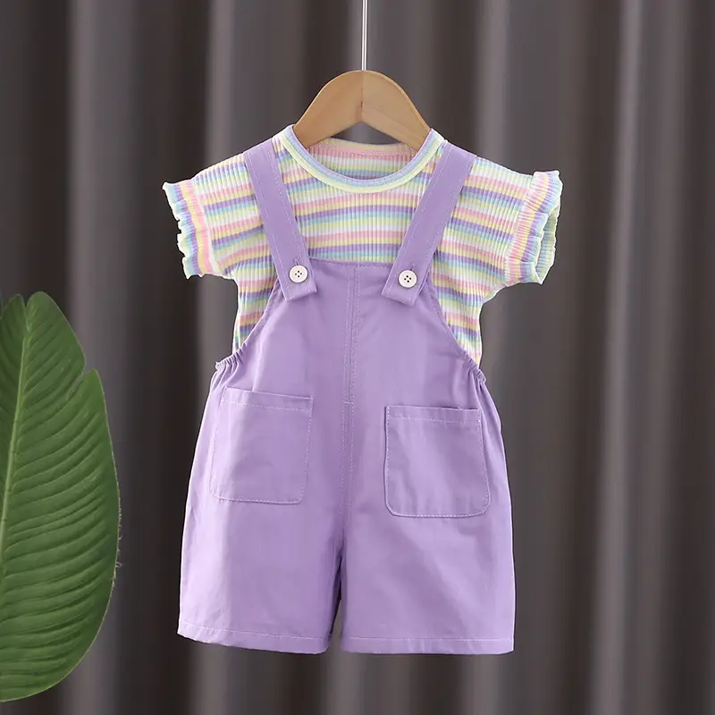 Pink Cotton Vest Suit for Boys Summer
