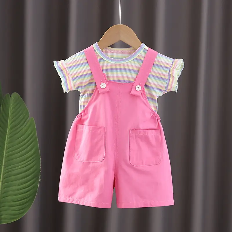Pink Cotton Vest Suit for Boys Summer — feature 5