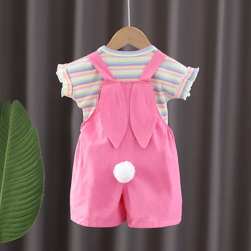 Pink Cotton Vest Suit for Boys Summer — feature 6