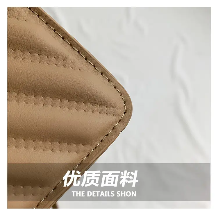 Trendy Heart Lock Bag Women Beige Embossed Shoulder Crossbody — feature 6