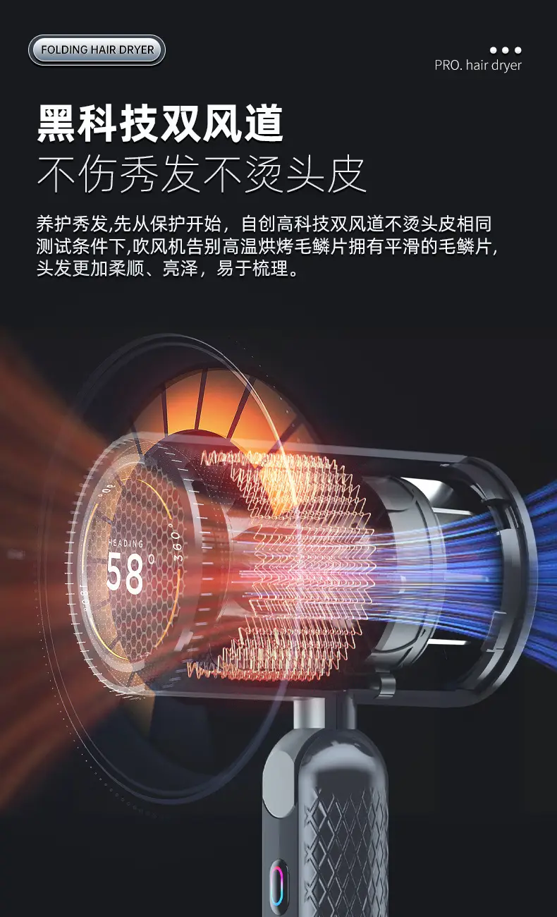 Green High-Speed Hair Dryer for Students & Home Use — feature 18