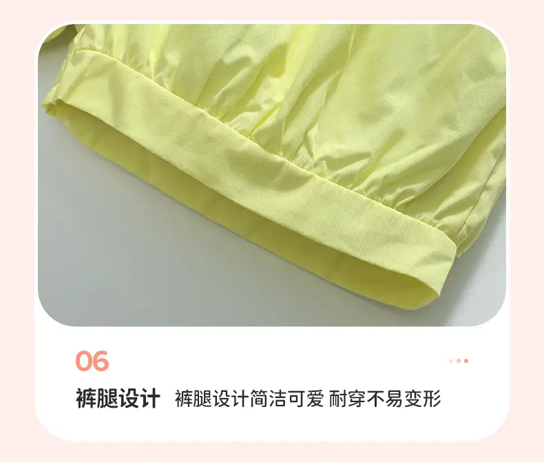 Little Cartoon Girl Suit Blue Yellow Shorts — feature 14