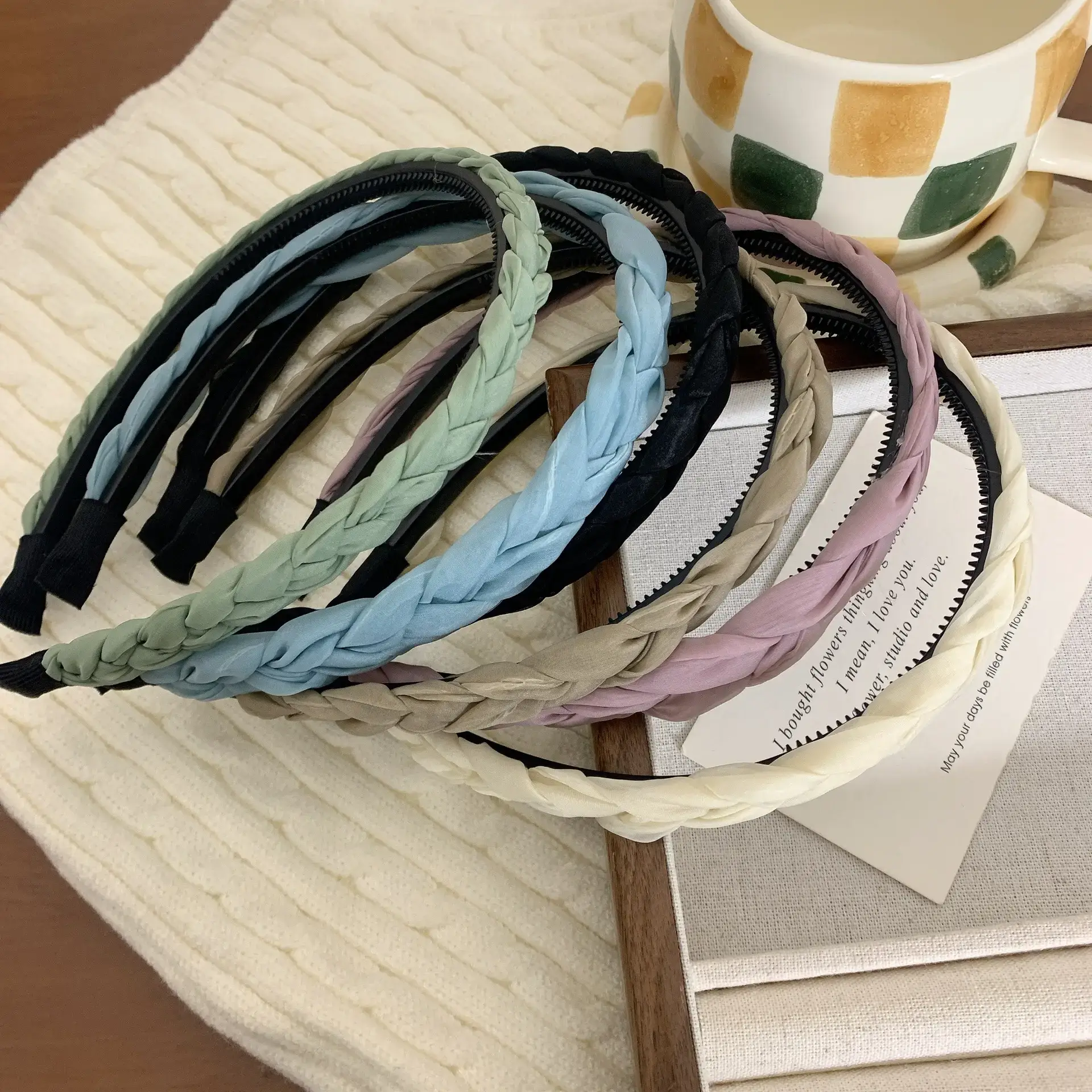 Women's Spring Twist Hairbands with Zipper Closure — feature 15