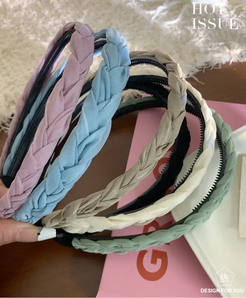 Women's Spring Twist Hairbands with Zipper Closure — feature 3