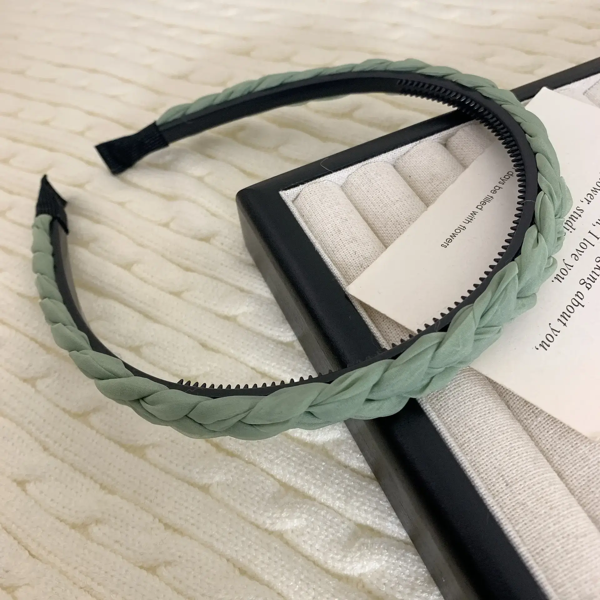 Women's Spring Twist Hairbands with Zipper Closure